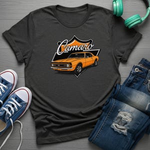 Vintage Camaro Graphic T-Shirt: Classic Chevy Muscle Car Tee