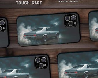 1969 Chevy Nova iPhone Case: Muscle Car Cover, Matte or Glossy Dual-layer Protection
