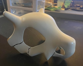 Hand-Painted Cubone Skull Decoration