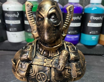Deadpool Bust - Hand Painted - Display