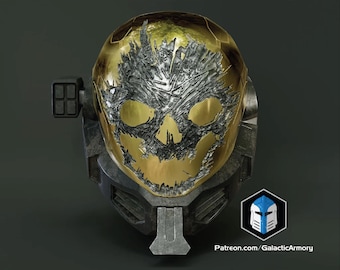 EVA Emile Helmet – Halo Reach Inspired Cosplay Helmet with Full Vacuum-Formed Visor