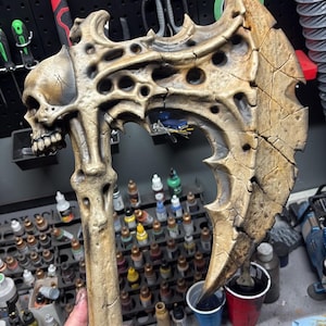 Weathered Bone Axe Cosplay Prop