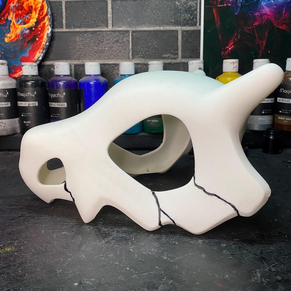 Life sized cubone skull