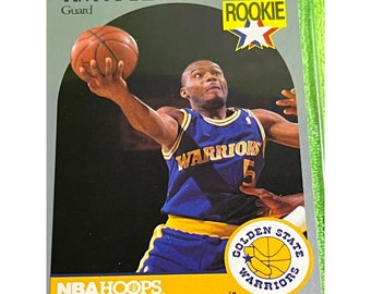 OLLIERV NBA Hoops 1990-91 Tim Hardaway Rookie ERROR Card Incorrect Birthday