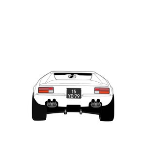 Digital Print DeTomaso Pantera