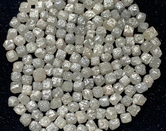 Natural Diamond Bracelet - Exquisite Raw 2.50mm to 3.90mm Cube Shape, Set of 10 Wholesale Diamonds