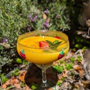 Hand Painted Margarita Glasses