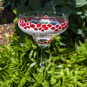 Hand Painted Margarita Glasses