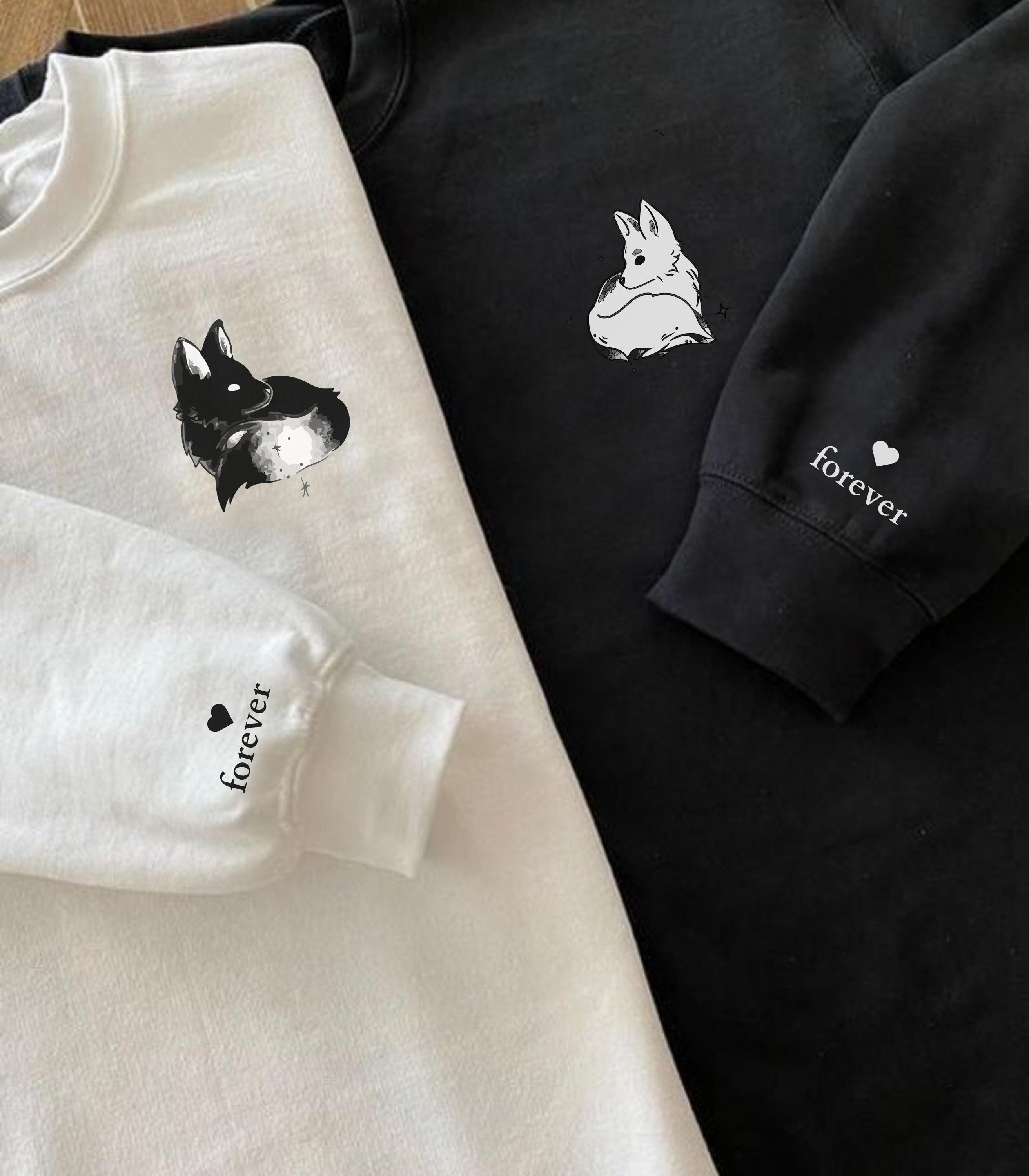 Hoodie white fox - Etsy 日本