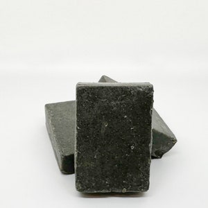 Exfoliating, detox, original, natural soap with snail slime and vegetable charcoal image 2