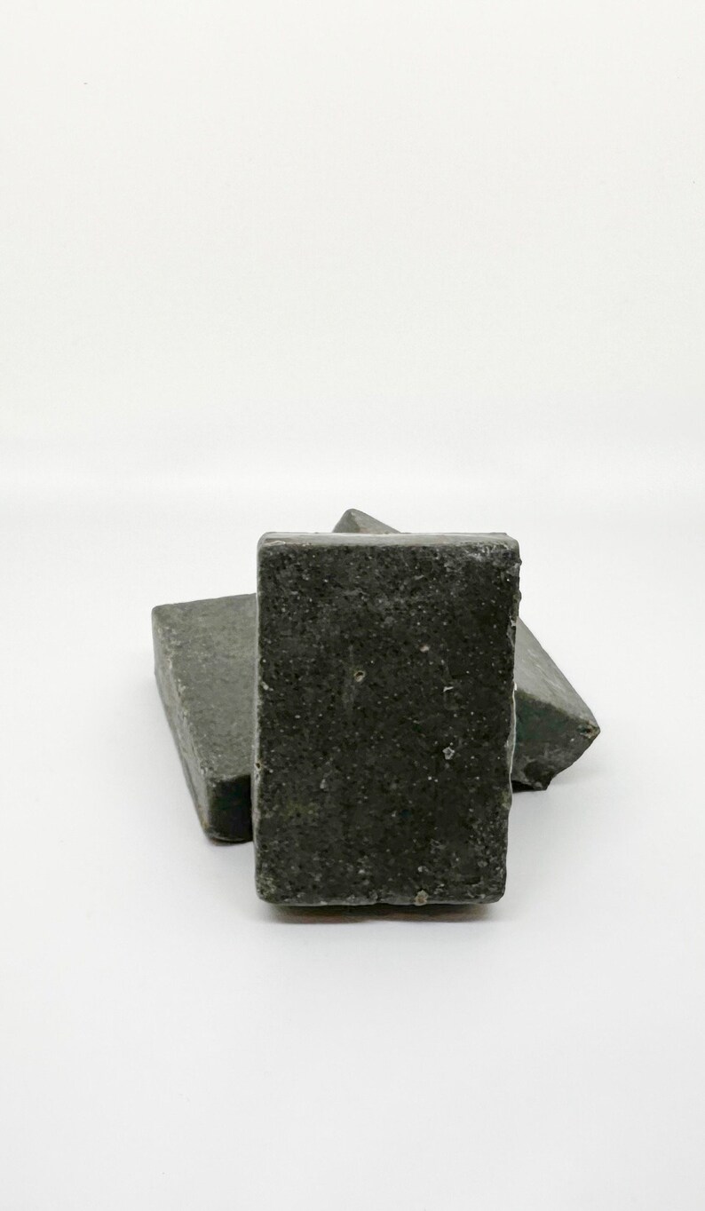 Exfoliating, detox, original, natural soap with snail slime and vegetable charcoal image 2