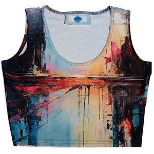 Vivi l&#39;Arte: Top Crazee ArtBlast, l&#39;Esplosione di Stile Multicolore