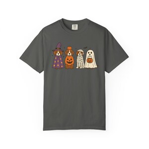 Comfort Colors® Brittany Spaniel Halloween-tröja, rolig hundkostym-tröja, retro läskig hundälskare-tröja, mysig Brittany Spaniel-mamma-gåva för hösten Pepper