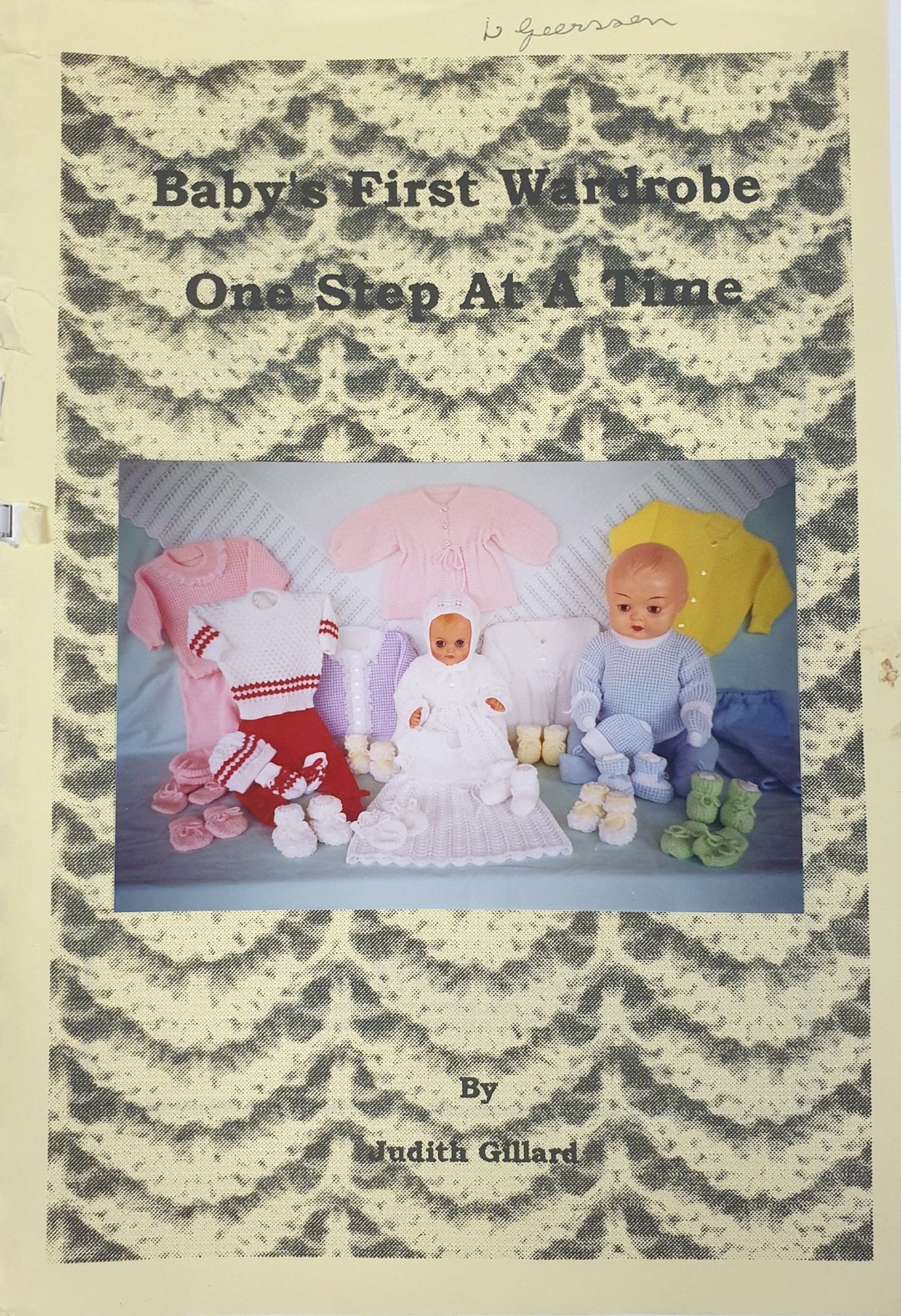 Baby's First Wardrobe One Step at A Time Judith Gillard Etsy