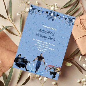 Editable Manga Birthday Invitation | Printable Birthday Party Invitation | Digital Kids Party Template | Fullmetal Alchemist Birthday Invite
