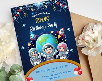 Digital Invitation | Kids Birthday Invitation | Sonico Party Invite | Printable Birthday Party Invitations | Kids Party E-Invite | Canva 5x7