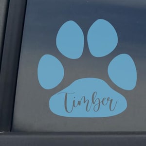 Personalizowana naklejka z odciskiem łapy