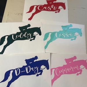 Personalized Horse Decal