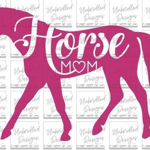 Horse Mom Decal-Permanent Vinyl