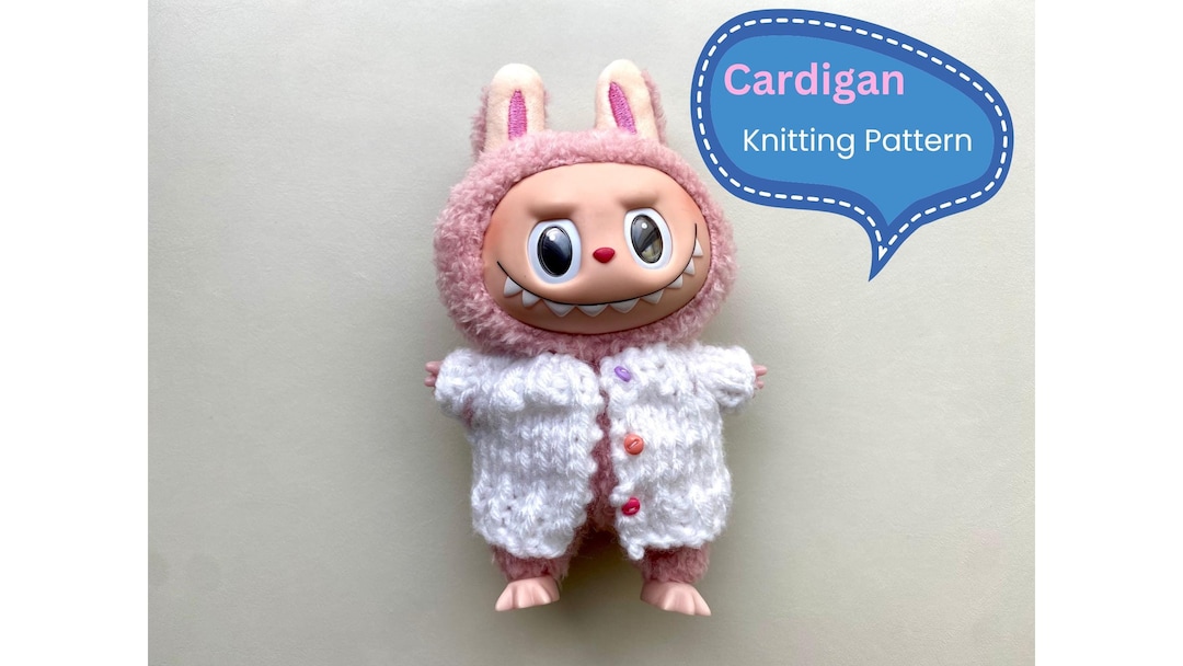 labubu 約17cm Digital Download: for 17 Cm Labubu Everyday Cardigan