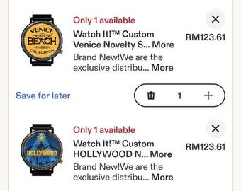 Watch It!™ Set mit 4 personalisierten Souvenir-Urlaubsuhren – Quarz, schwarzes PVD