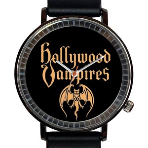 Hollywood Vampires Novelty Music Watch-Quartz, Black PVD