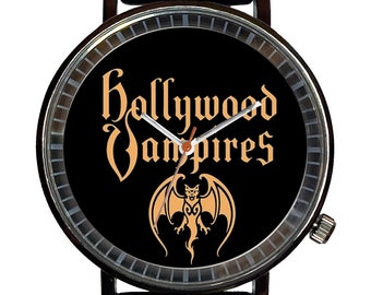 Hollywood Vampires Novelty Music Watch-Quartz, Black PVD