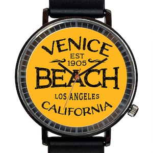 Watch It!™ Custom Venice Novelty Souvenir Watch-Quartz, Black PVD