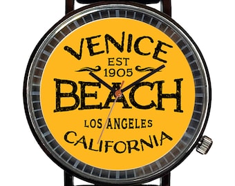 Watch It!™ Custom Venice Novelty Souvenir Watch-Quartz, Black PVD