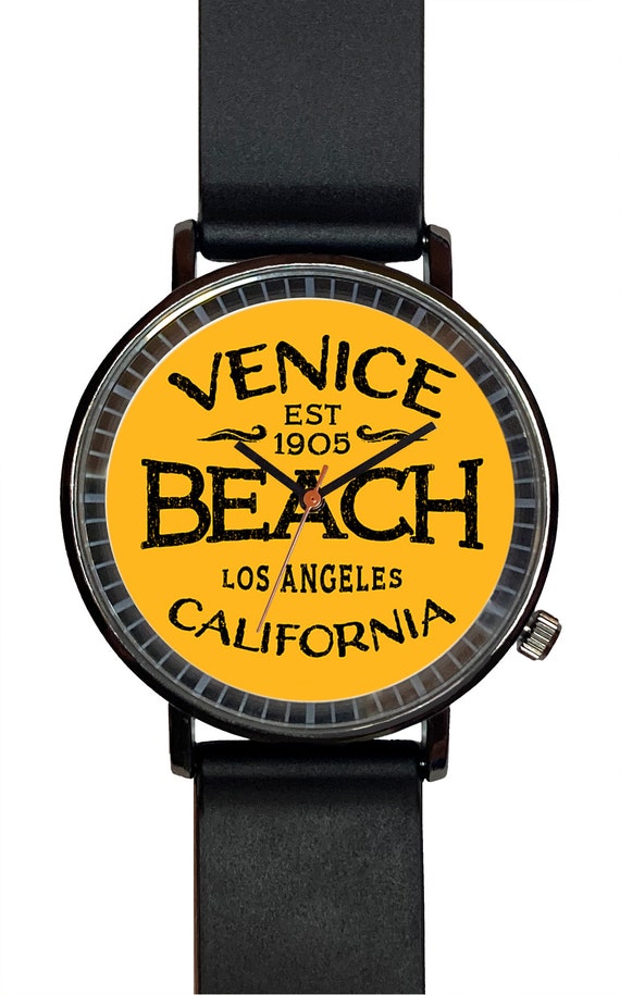 Watch It!™ Custom Venice Novelty Souvenir Watch-Quartz, Black PVD