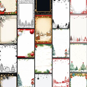 Blank Christmas Letter Designs in several styles for adults and Childs.