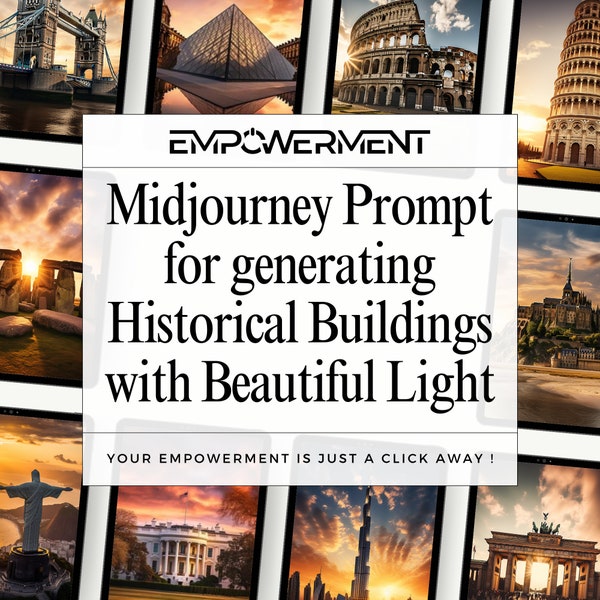 Midjourney Prompts for Historical Buildings, Sightseeing with Sun, AI Generated Art, Hyperrealistic Sunny Moments