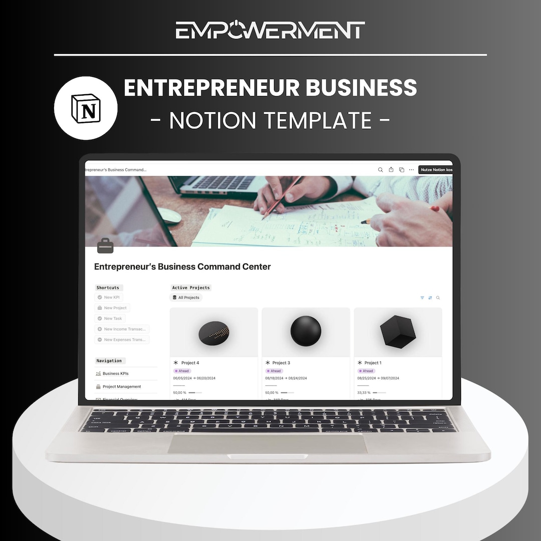 Entrepreneur Business Notion Template, All-in-1 Notion Template With ...