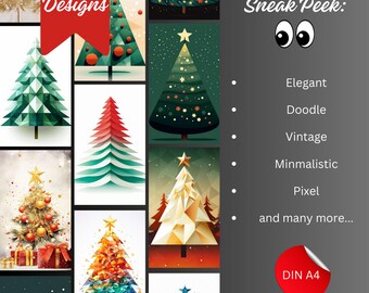 150 Printable Christmas Cards, Printable Greeting Cards, Christmas Stationery, Christmas Letter Templates, Letter to Santa, Christmas Wishes