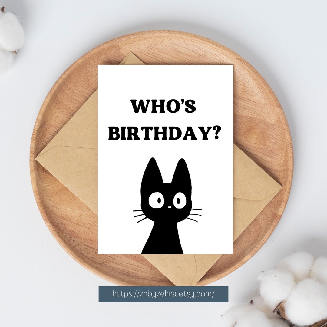Jiji Card Who is Birthday Card Printable Jiji Birthday Card Etsy