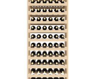 90 Bottle Wall Wine Rack – 6 column - 7 Foot