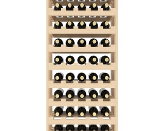 65 Bottle Wine Rack - 5 Columns - 6 Foot
