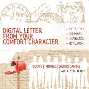 Carta digital del personaje / Consuelo, inspiración y apoyo / Libros, películas, TV, juegos, anime