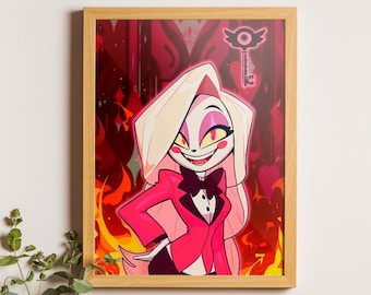 Hazbin Hotel / Stationery / Illustration / Poster / Alastor / Lucifer / Charlie