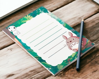 Anime Studio Ghibli Notepad || Stationery || Notepad || totoro