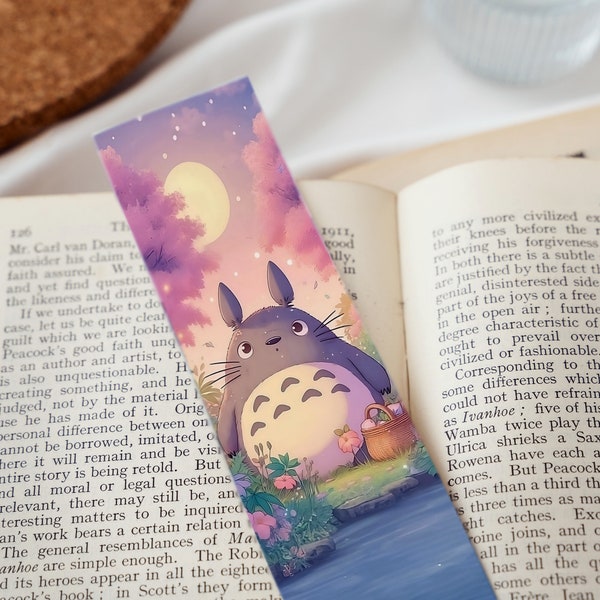 Handmade Totoro Bookmark , Perfect Gift for Anime and Book Lovers