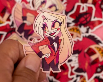 Paper Hazbin Hotel Stickers / Charlie / Alastor