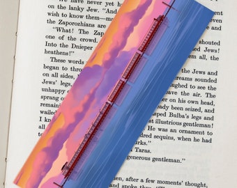 Bookmark Train over the sea Spirited Away Anime Studio / Stationery /Book Lovers