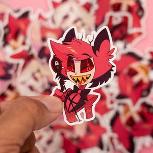 Pegatinas de Hazbin Hotel de papel / Alastor / Charlie