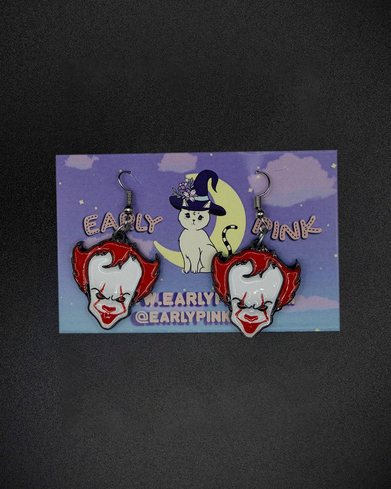 Halloween Earrings Horror Movie Clown image 3