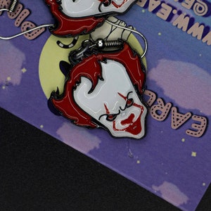 Halloween Earrings Horror Movie Clown image 1