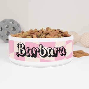 Personalized Dog Bowl, Dog Bowl, Custom Dog Bowl, Ceramic Dog Bowl, Personalize Dog Bowl, Raised dog bowl, dog water bowl,small dog bowl, B