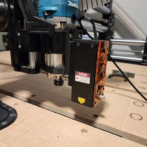 DustSnap Laser Mount with quick-disconnect for J-Tech 24w & Onefinity CNC  (Z-16 and Z-20 sliders)