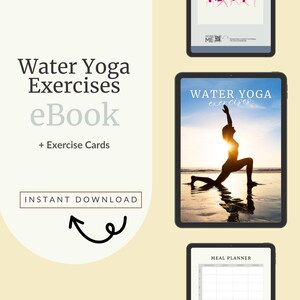 E-boek wateryoga | Oefenkaarten | Verbeter je yogabeoefening voor ultieme flexibiliteit en kracht | Downloadbaar en afdrukbaar | Wateryoga