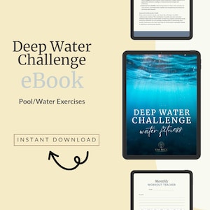 Diepwateruitdagingstraining | Omarm je kracht | Flexibiliteit | Vermogen | Wateroefening | Beweging | Mindfullness | Uitdaging | Afdrukbaar